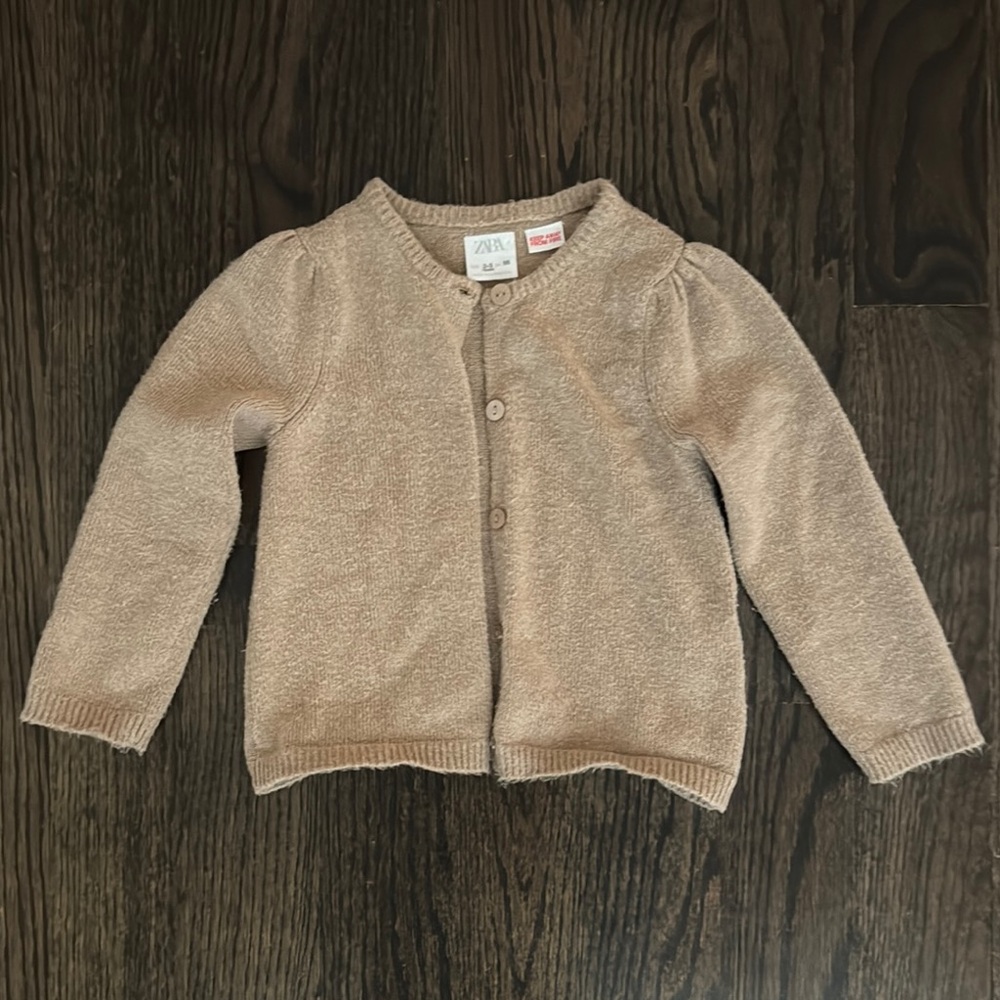 Zara Kids Tan Cardigan